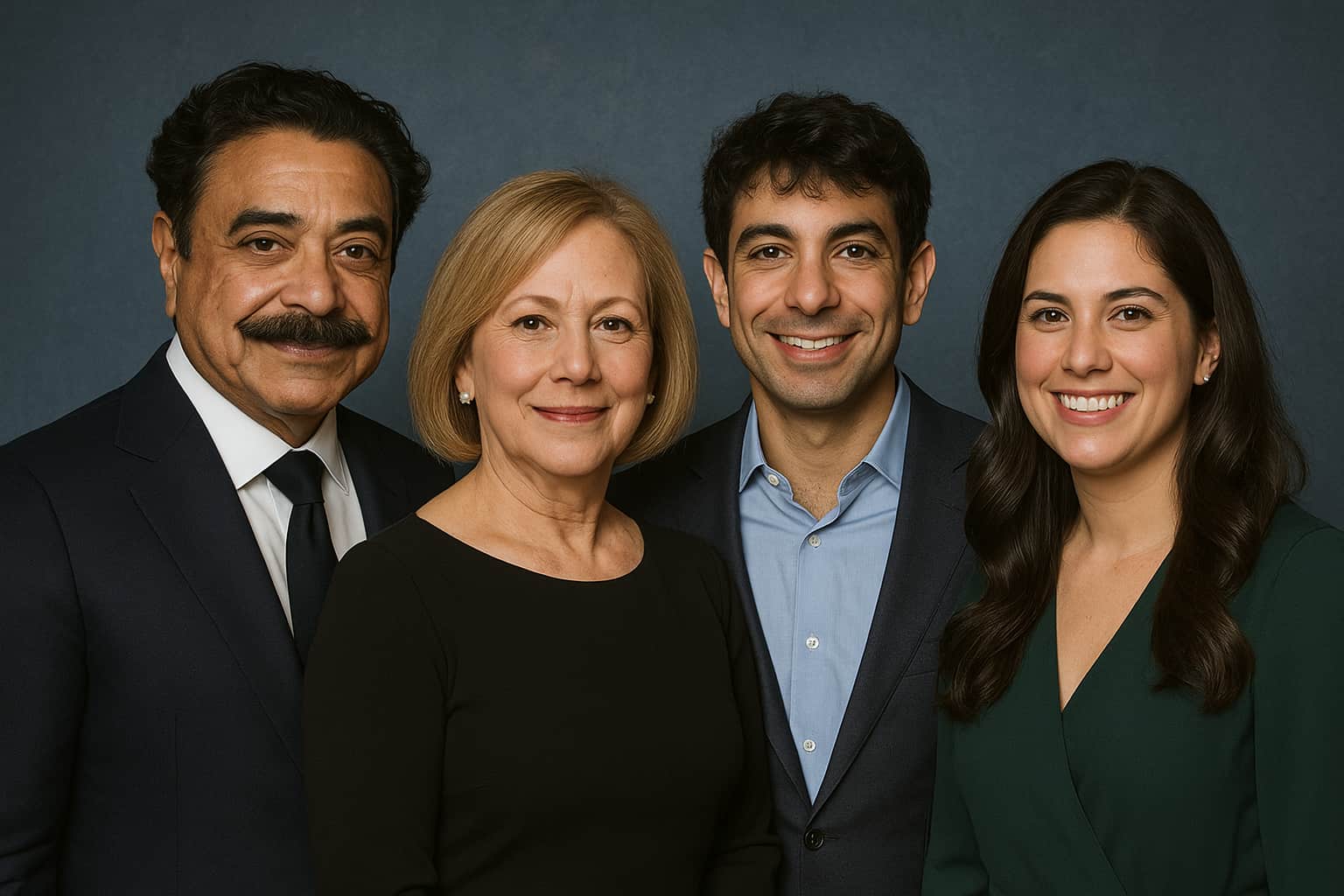 Shahid Khan and his family