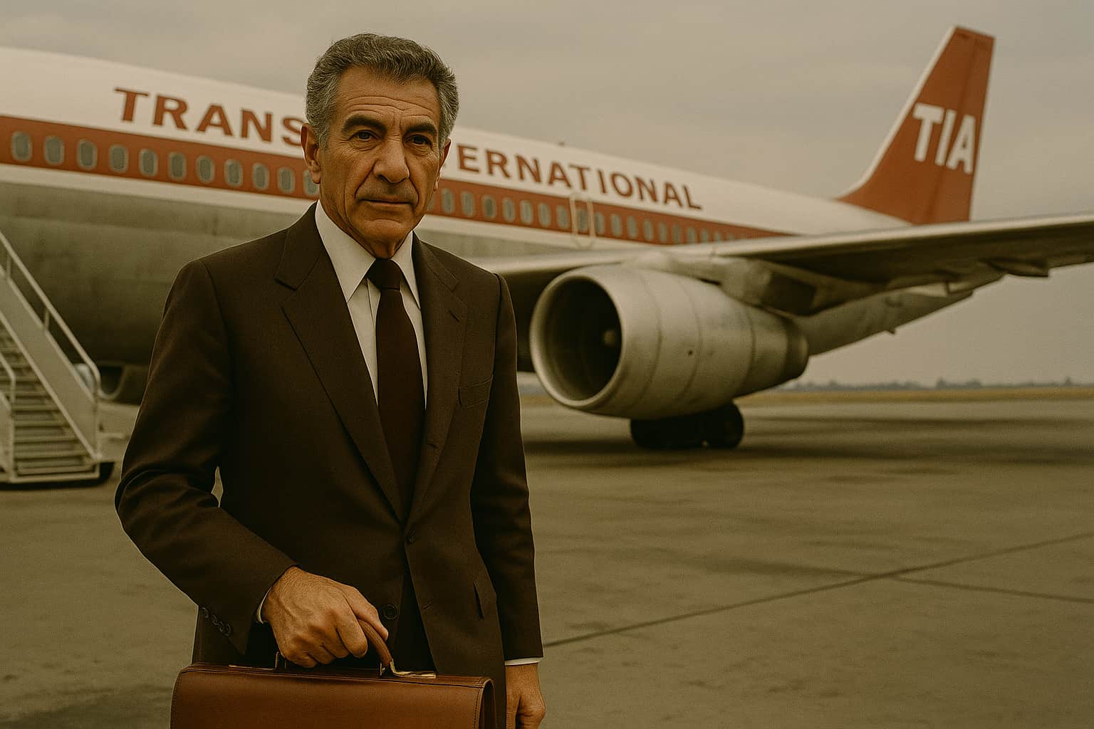 Kirk Kerkorian buys his own airline